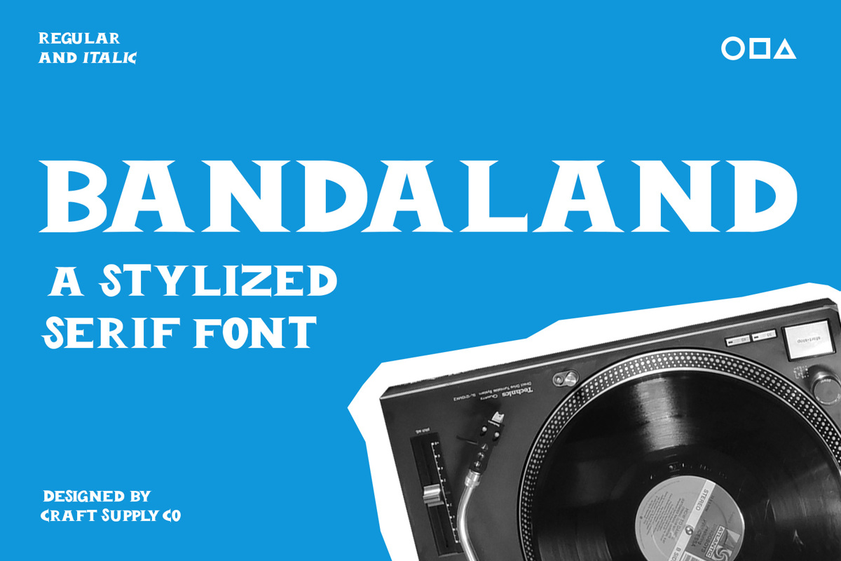 Bandaland Font | craftsupplyco | FontSpace