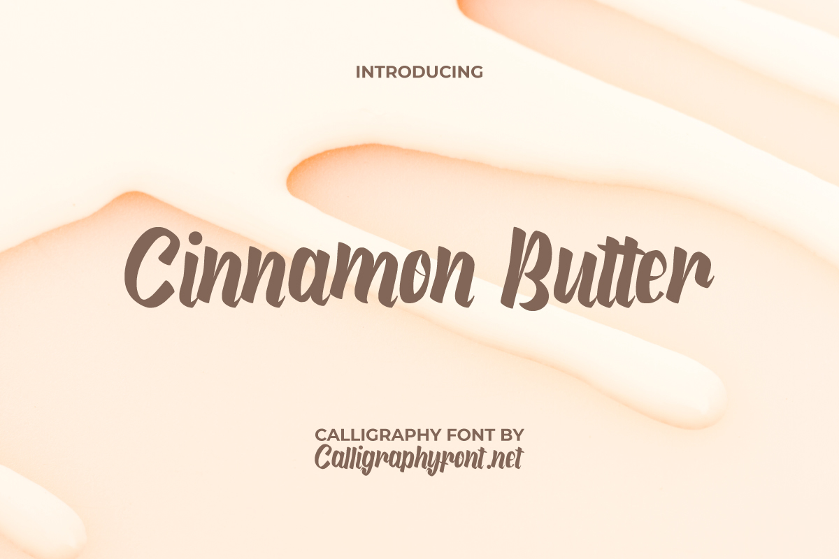 Cinnamonbutter Font | CalligraphyFonts.net | FontSpace