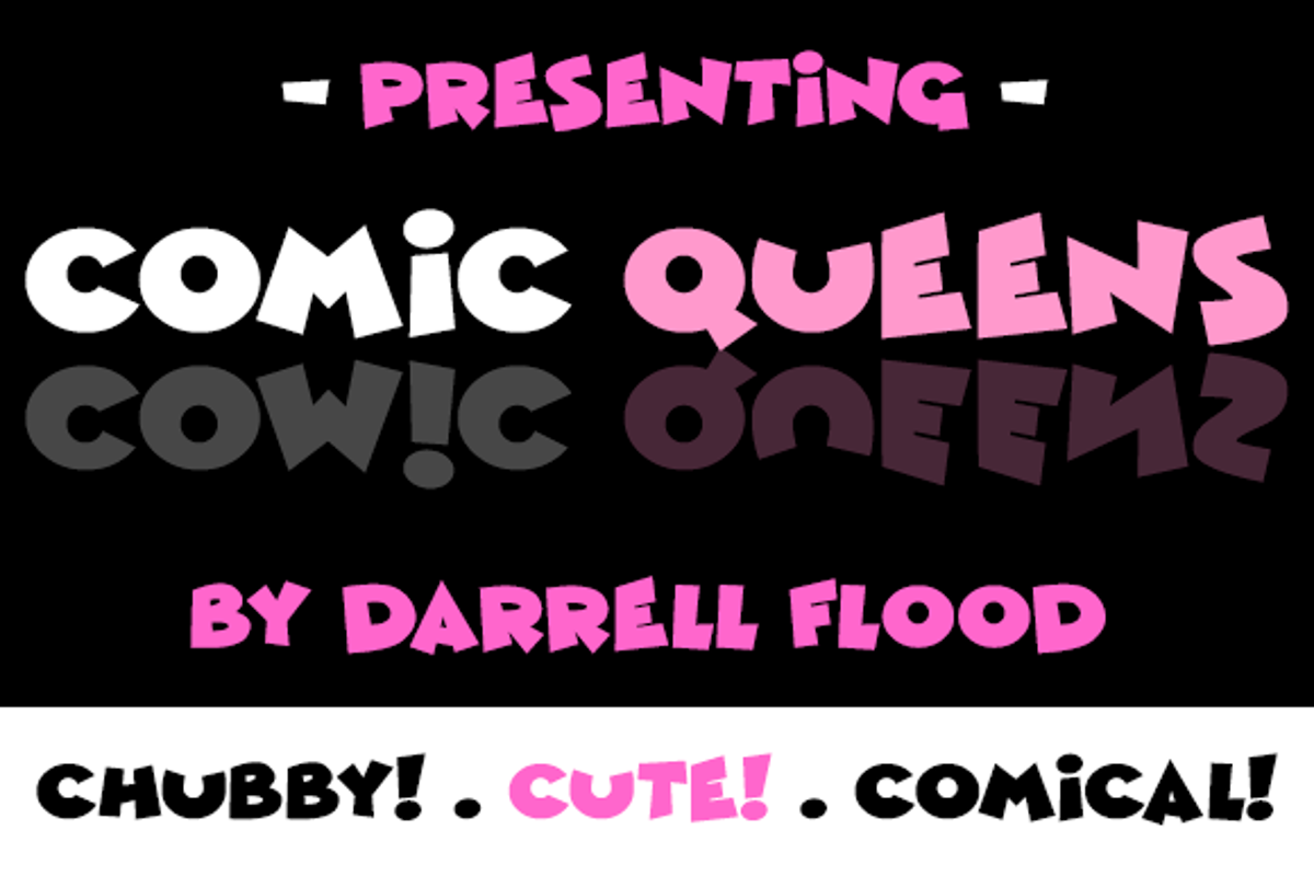 Comic Queens Font Darrell Flood FontSpace Comic Queens Font D