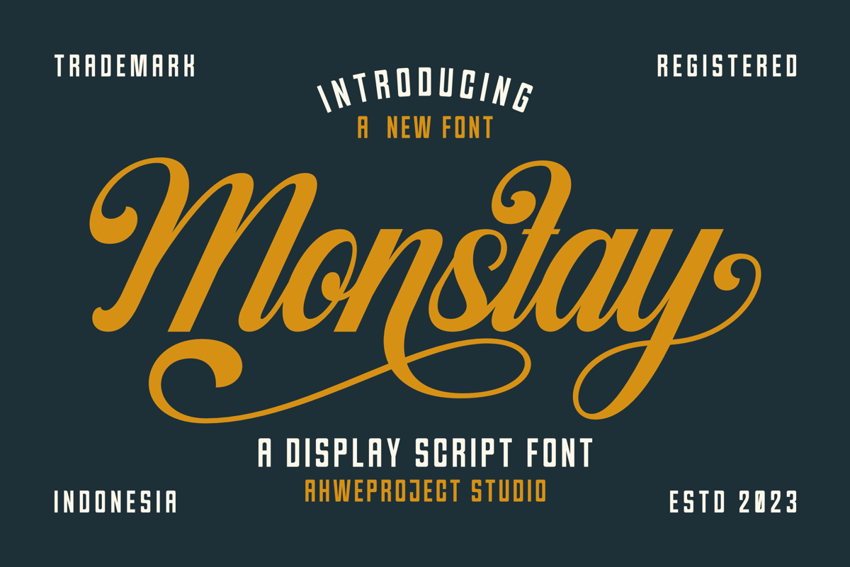 Monstay Font | ahweproject | FontSpace