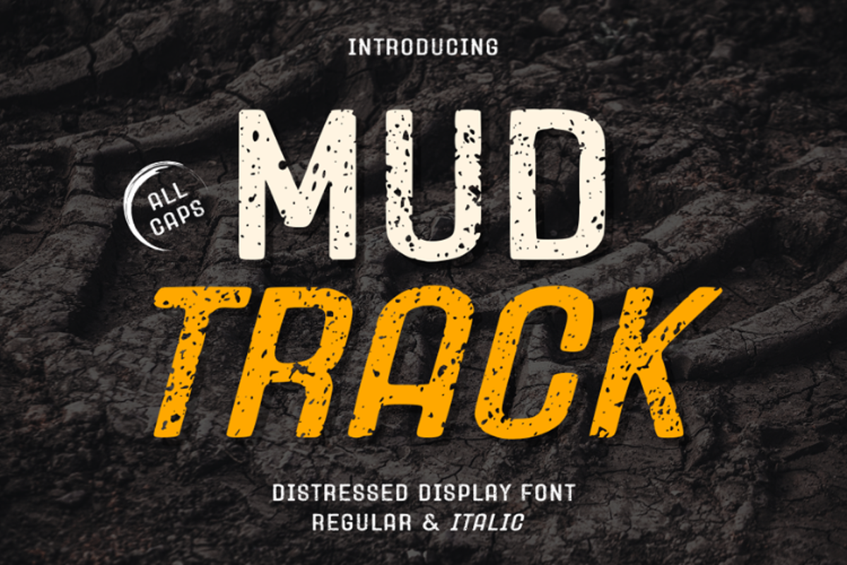 Mud Track Font | Sronstudio | FontSpace