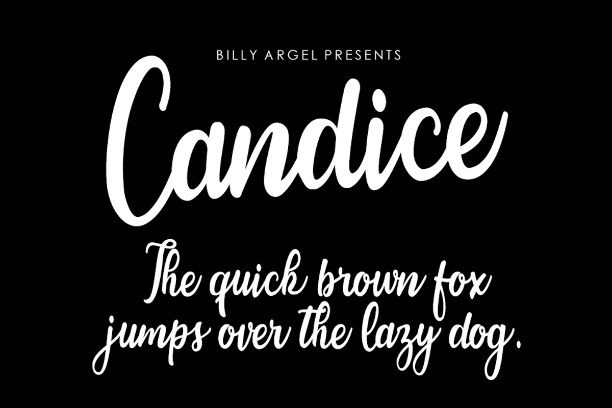 Candice Font Billy Argel Fontspace