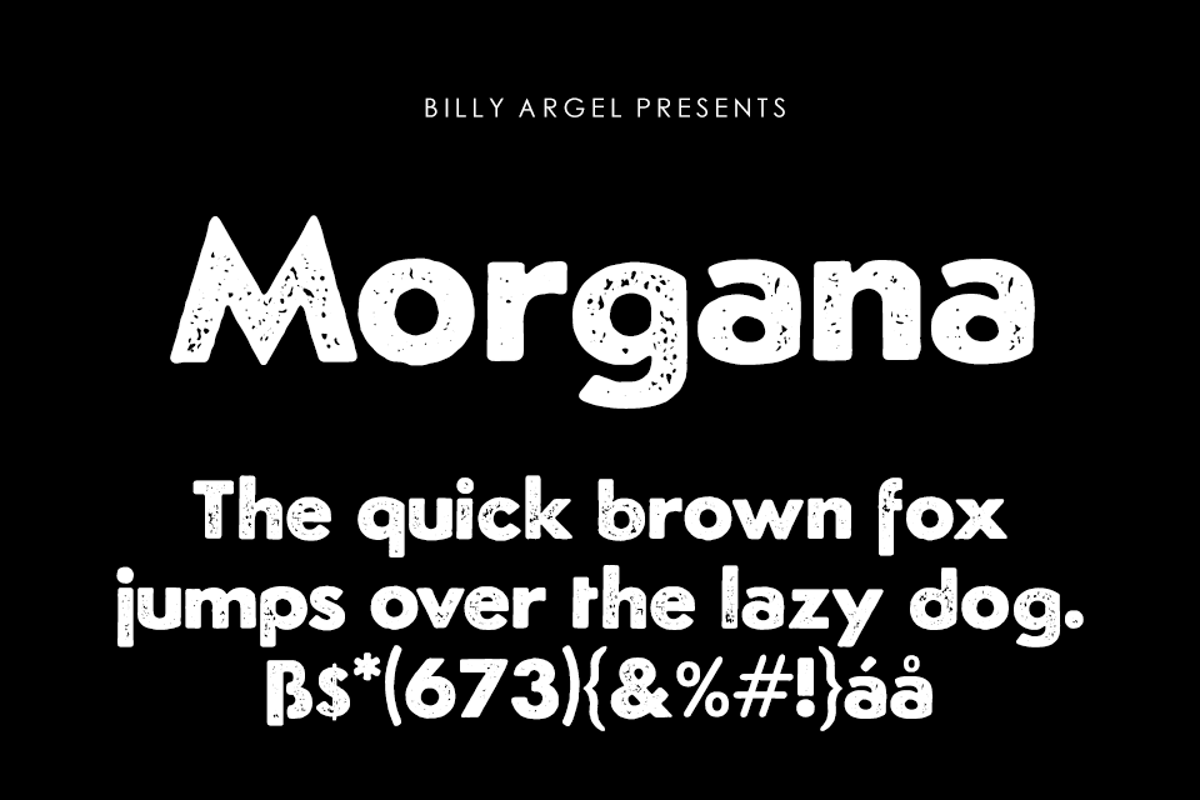 Morgana Font | Billy Argel Fonts | FontSpace