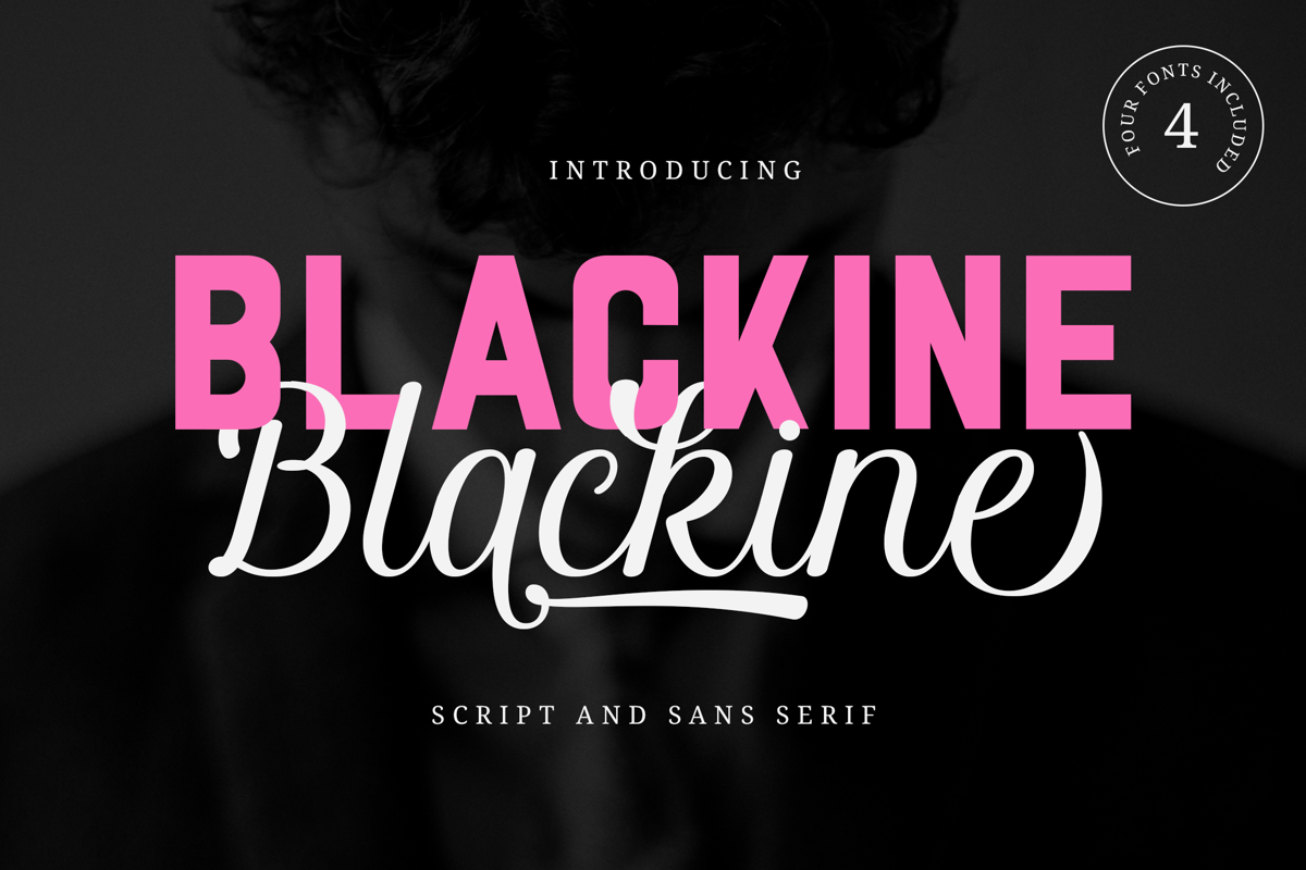 Blackine Font | ahweproject | FontSpace