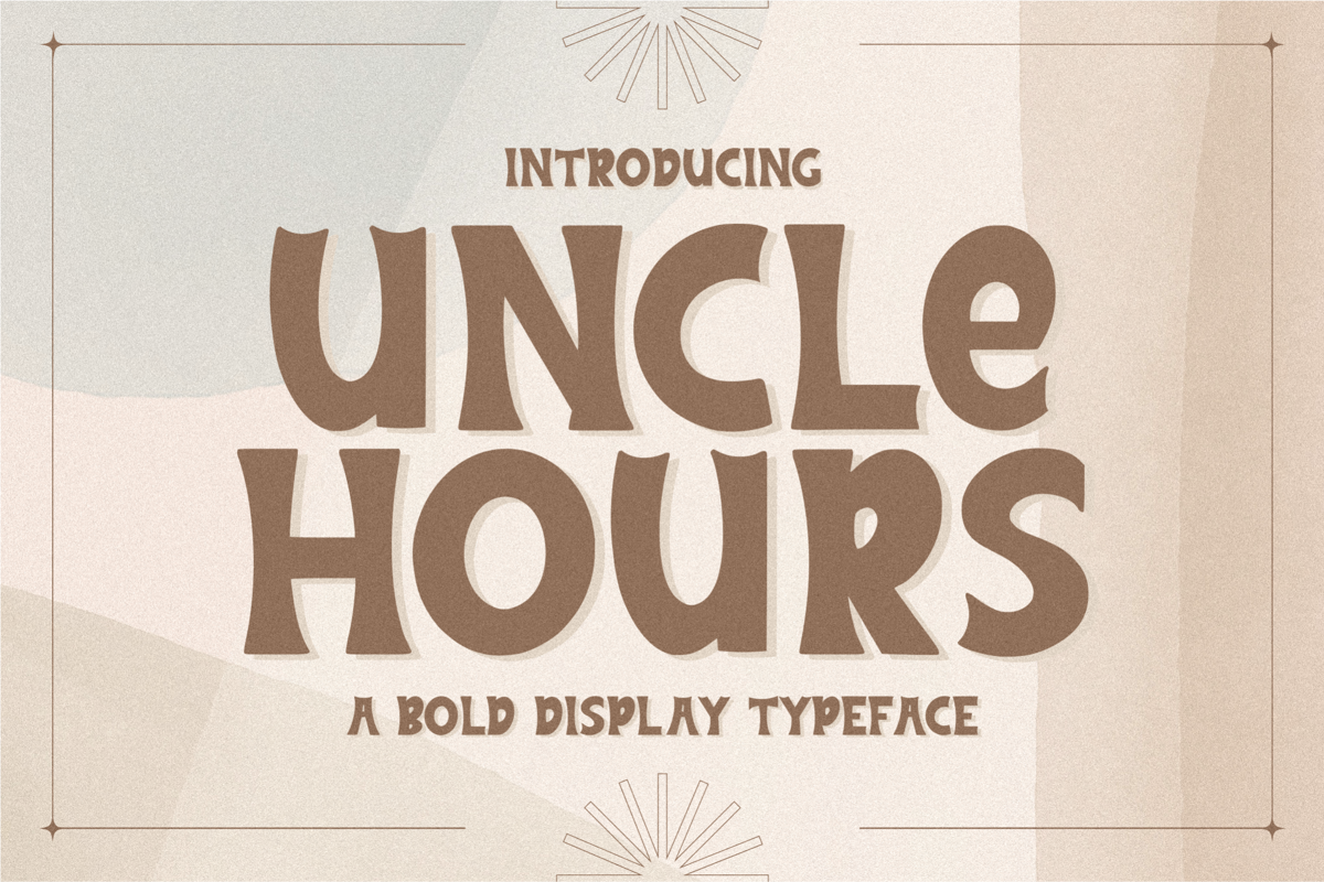 Uncle Hours Font Adante.Creative FontSpace