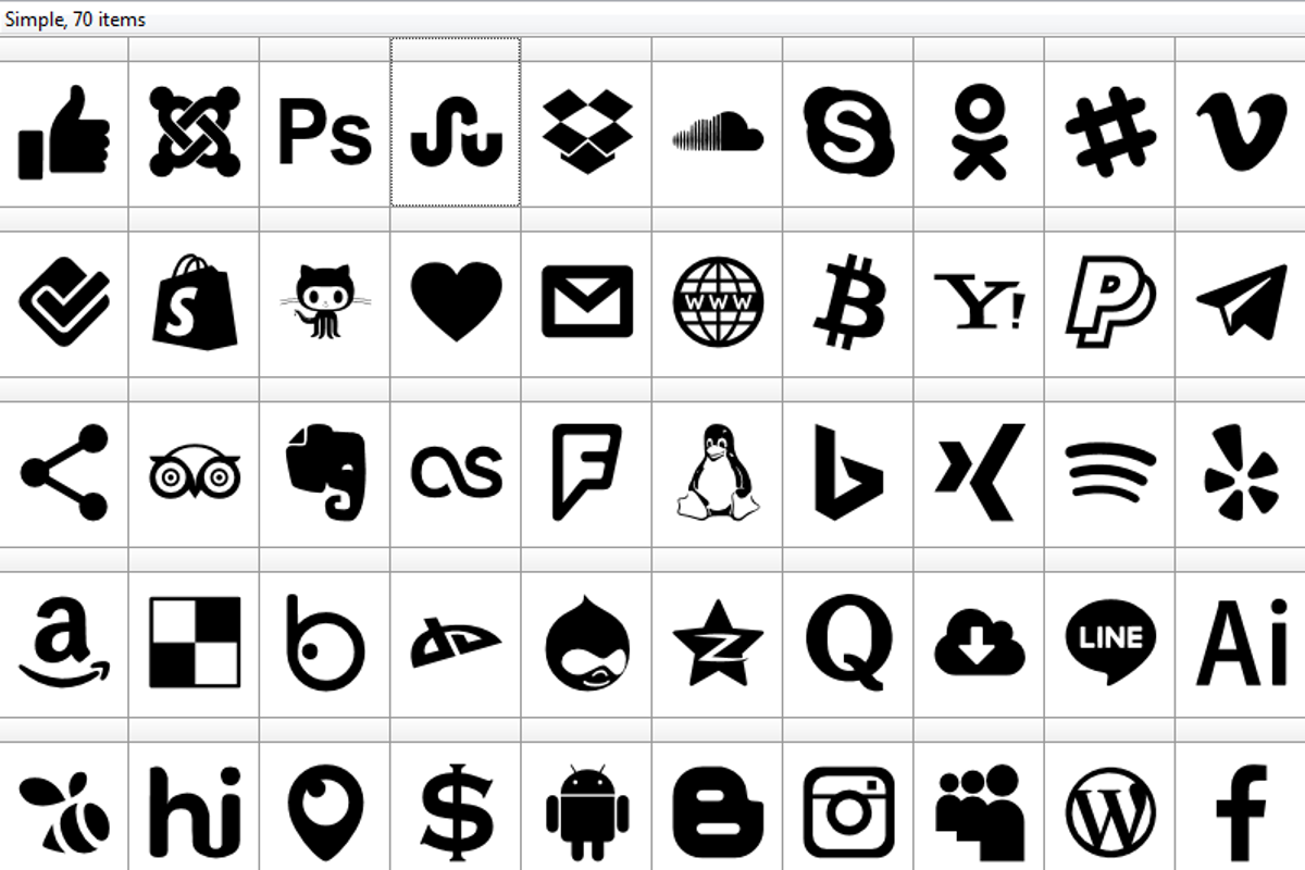Font 100 Icons Svg Elharrak Fontspace Icon Font Logo Fonts Images