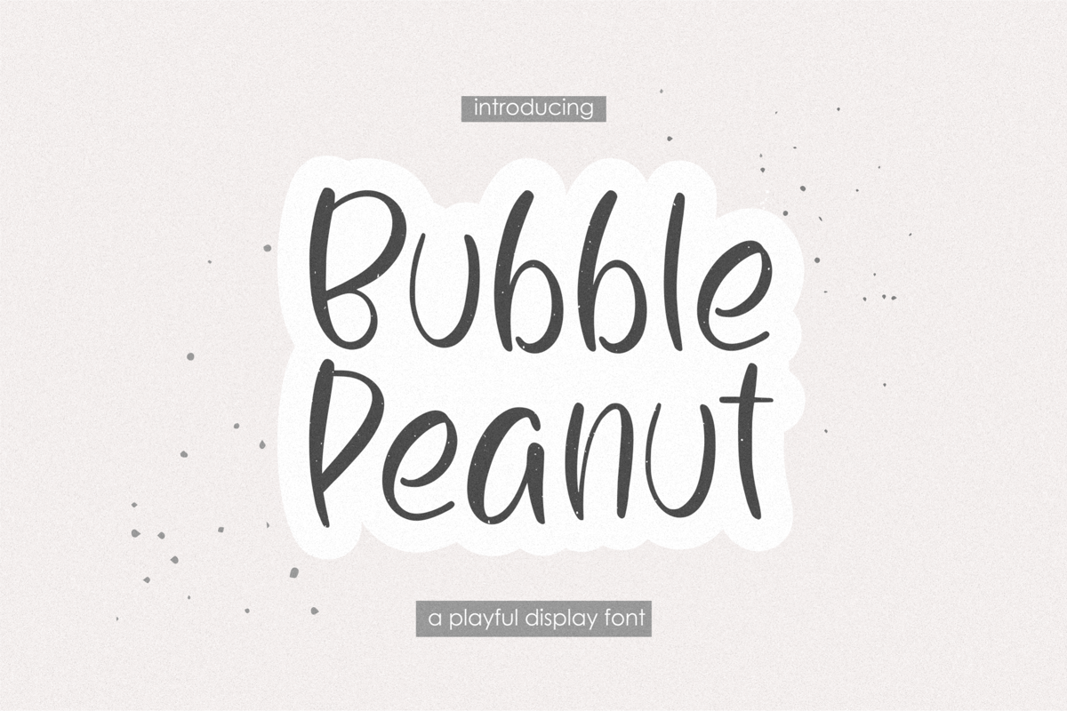 Bubble Peanut Font qwrtype_foundry FontSpace