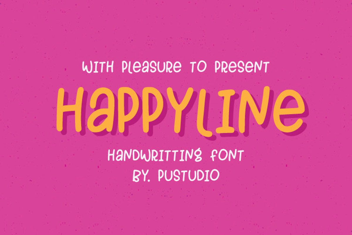 HAPPYLINE Font | pustudionet | FontSpace