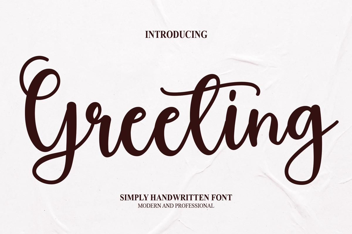 Greeting Font scratchones_creative FontSpace