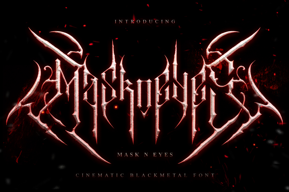 Maskneyes Font | Madhaline Studio | FontSpace