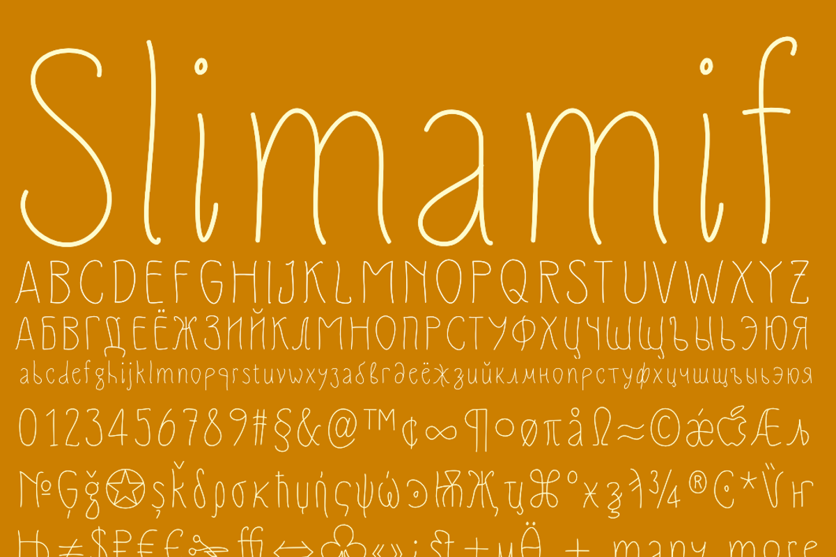 Slimamif Font | Dimka.com | FontSpace