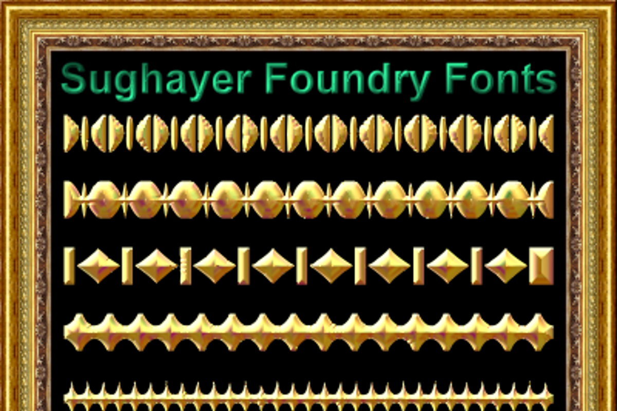 Vintage Borders_014 Font | Sughayer Foundry | FontSpace