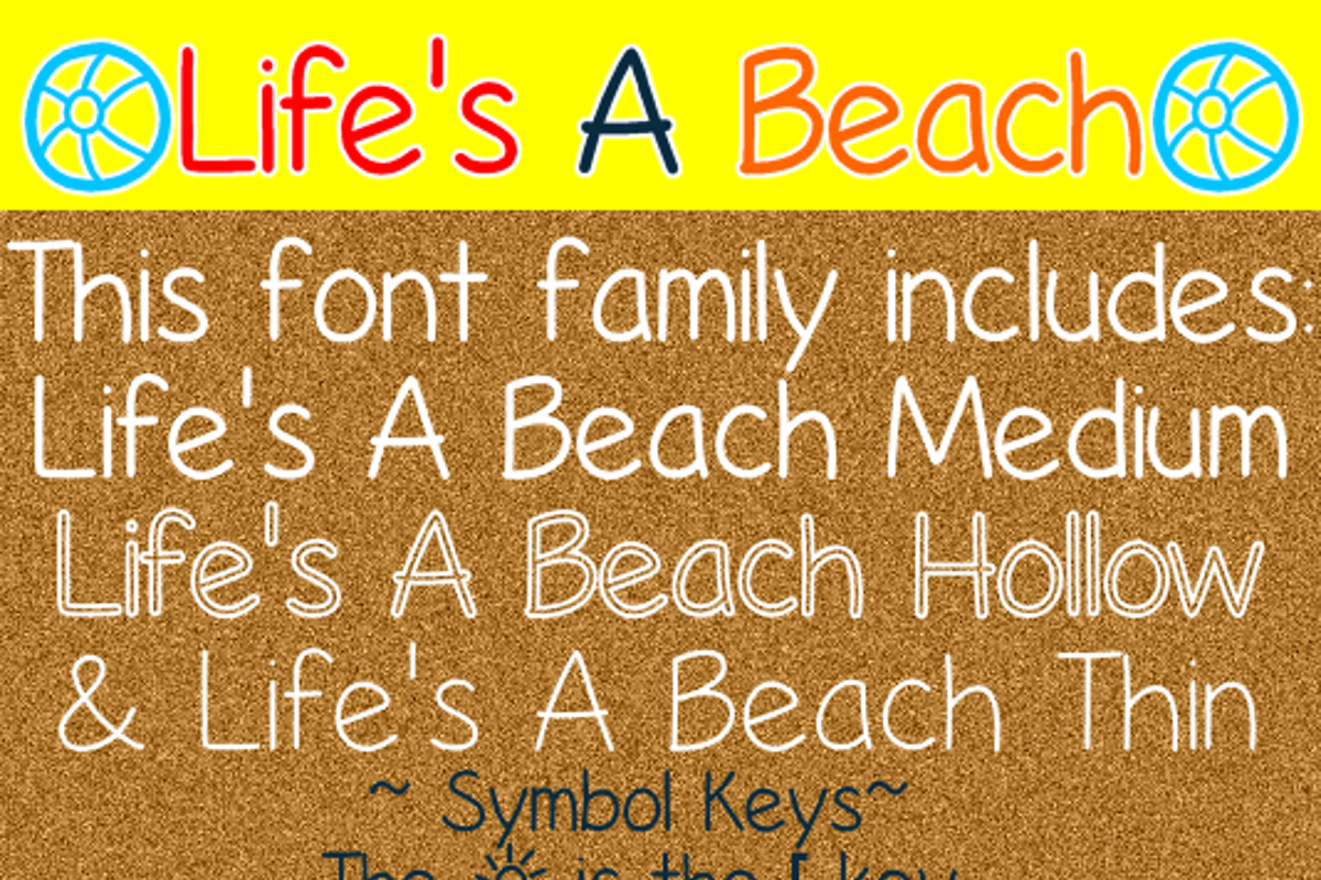 Life's A Beach Font ByTheButterfly FontSpace.