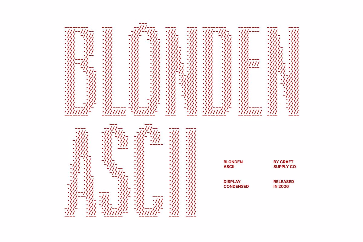 Blonden Ascii Font - Free Download