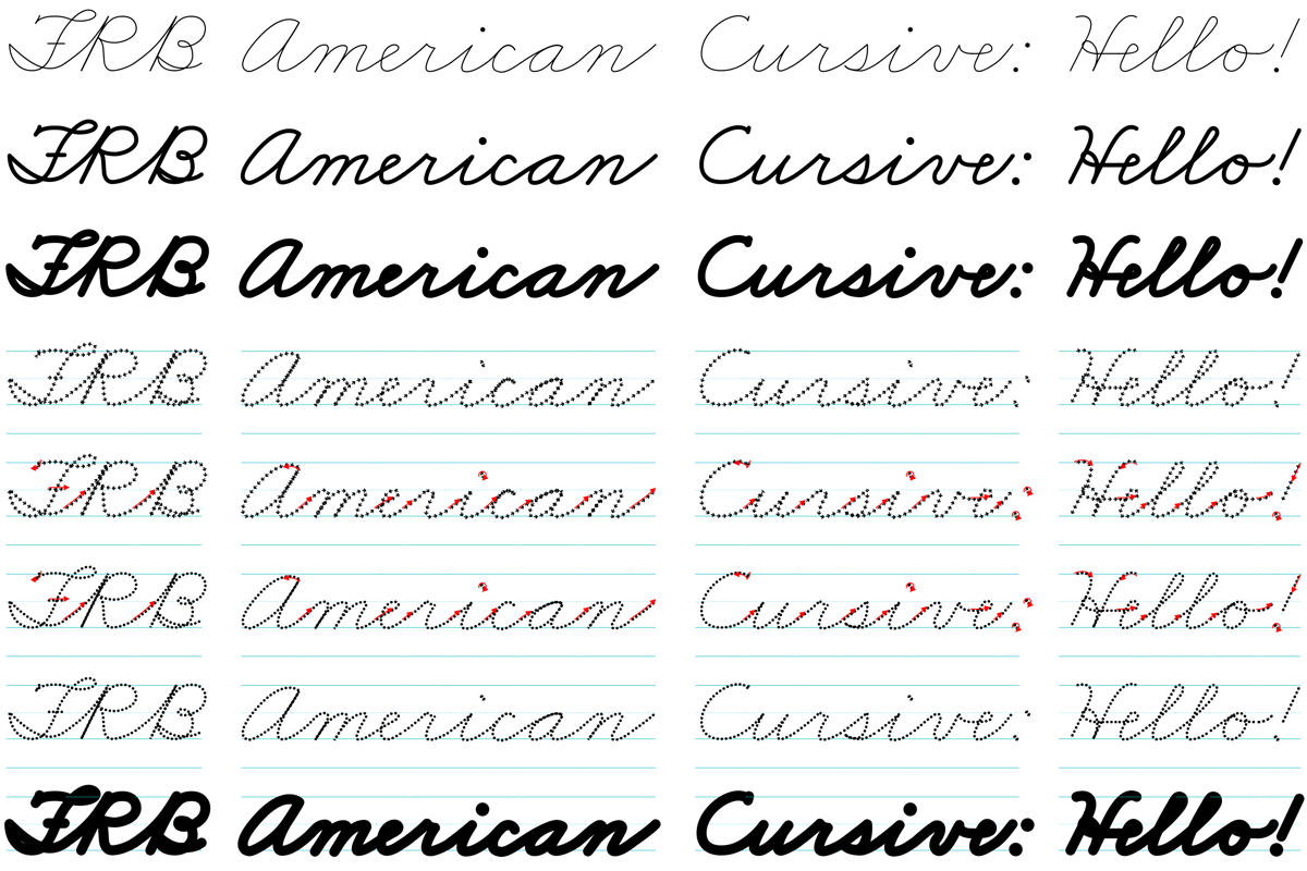 words in cursive font generator