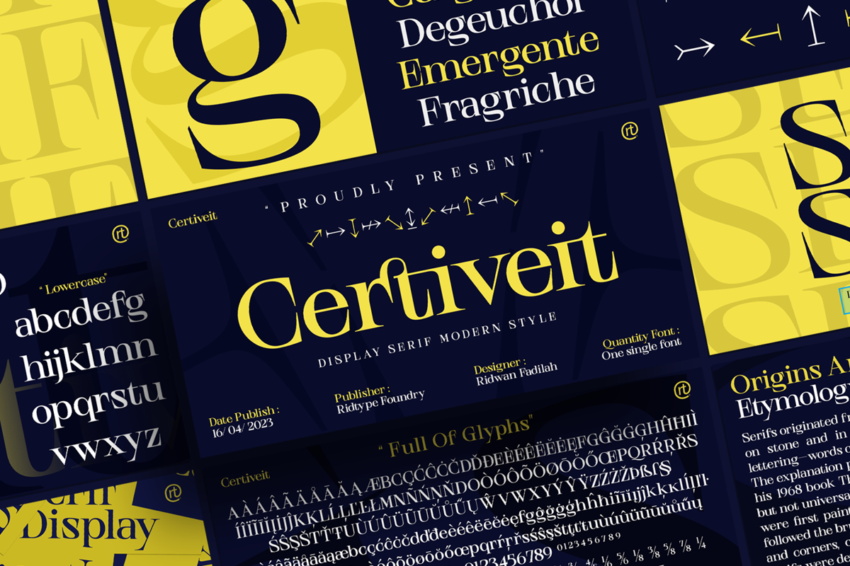 Serif display fonts. Serif display fonts