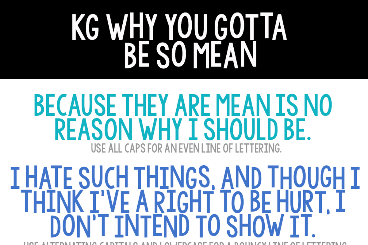 kg-why-you-gotta-be-so-mean-font-kimberly-geswein-fontspace