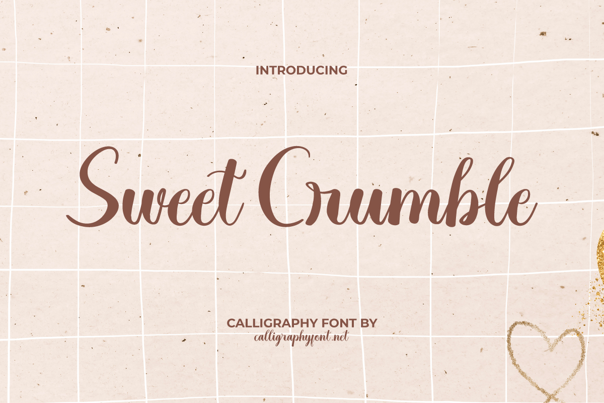 Sweet Crumble Font | CalligraphyFonts.net | FontSpace