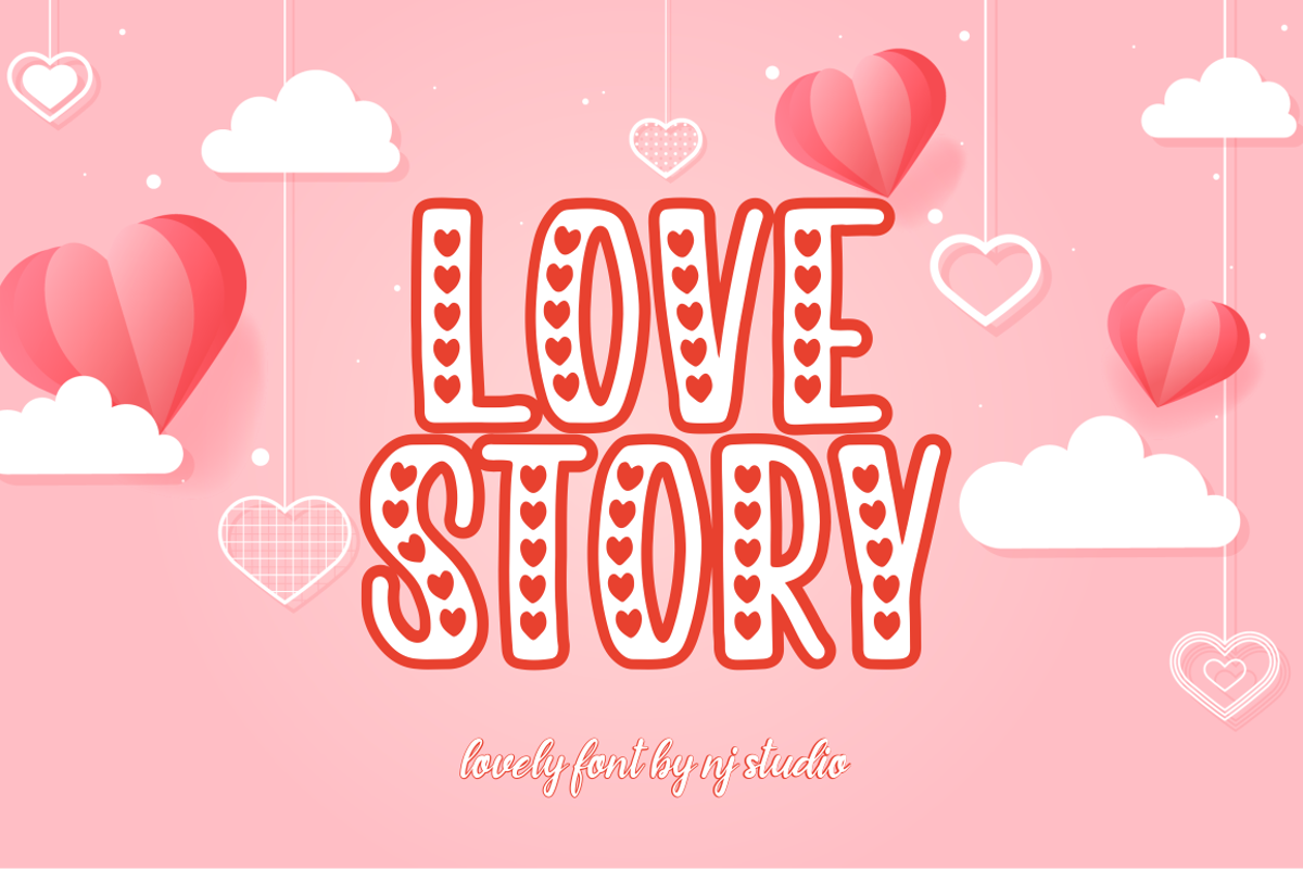 Шрифт love story