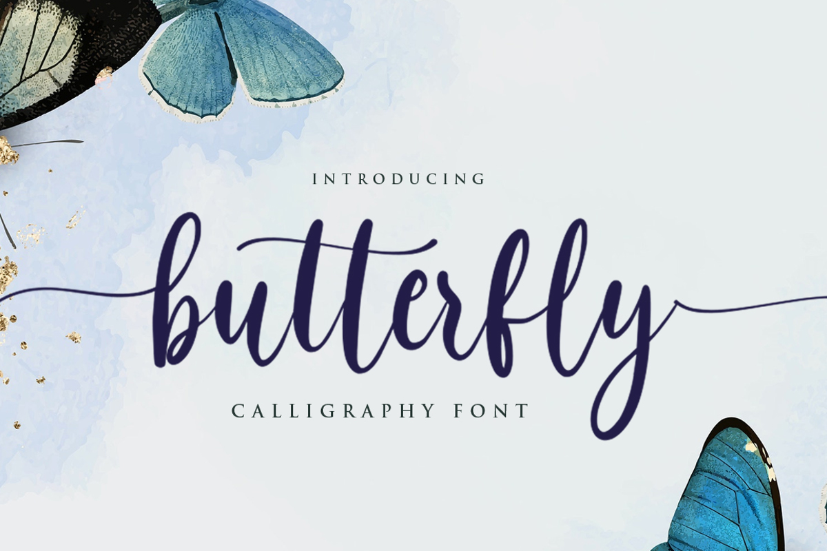 Butterfly Font hugefonts FontSpace