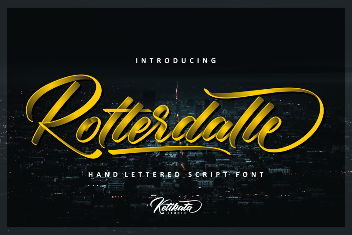 Download Free Rotterdalle Font Ketikata Std Fontspace Fonts Typography