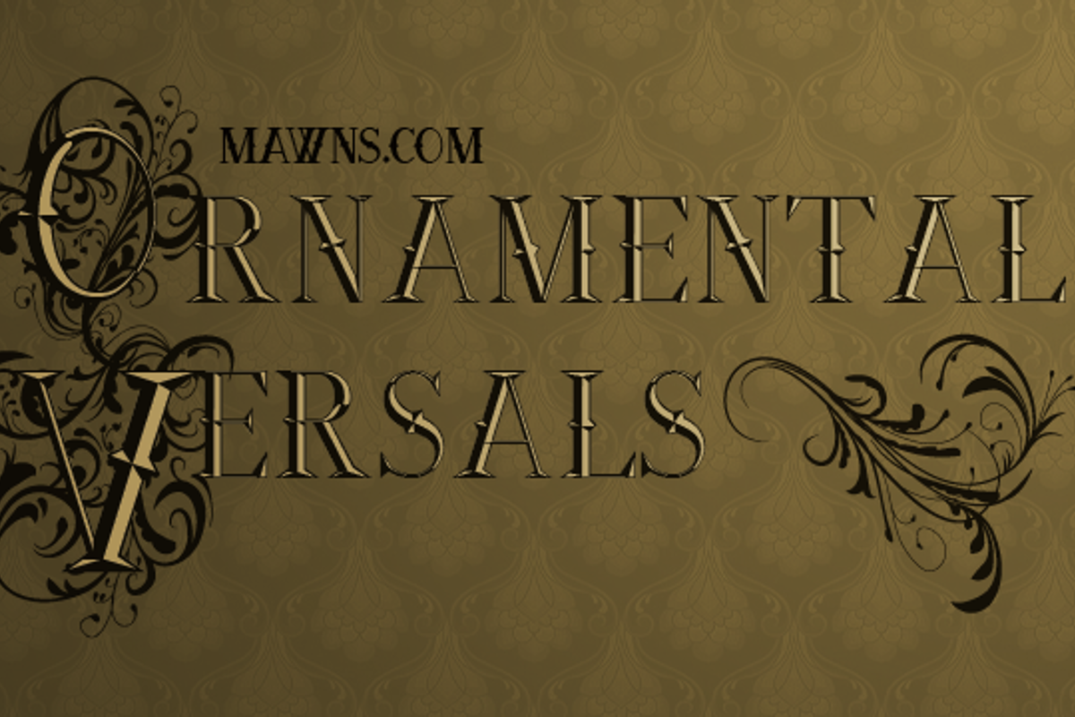 Ornamental Versals Font Måns Grebäck FontSpace
