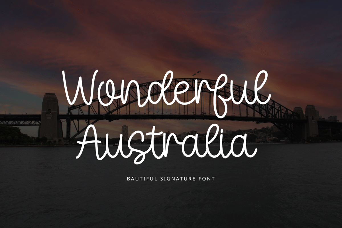 Wonderful Australia Font - Free Download
