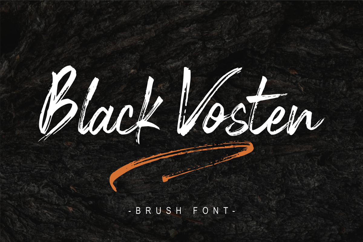 Black Vosten Font | Pandan Wangi | FontSpace