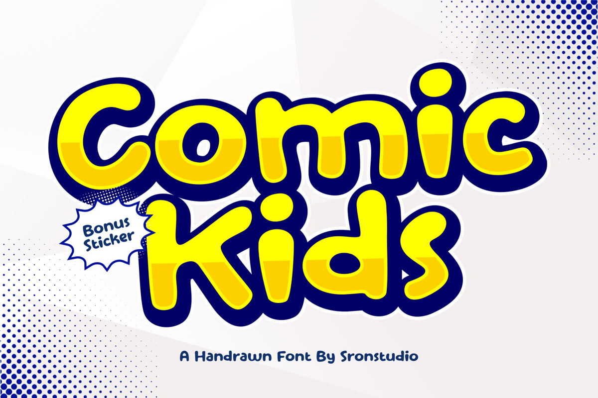 Comic Kids Font | Sronstudio | FontSpace