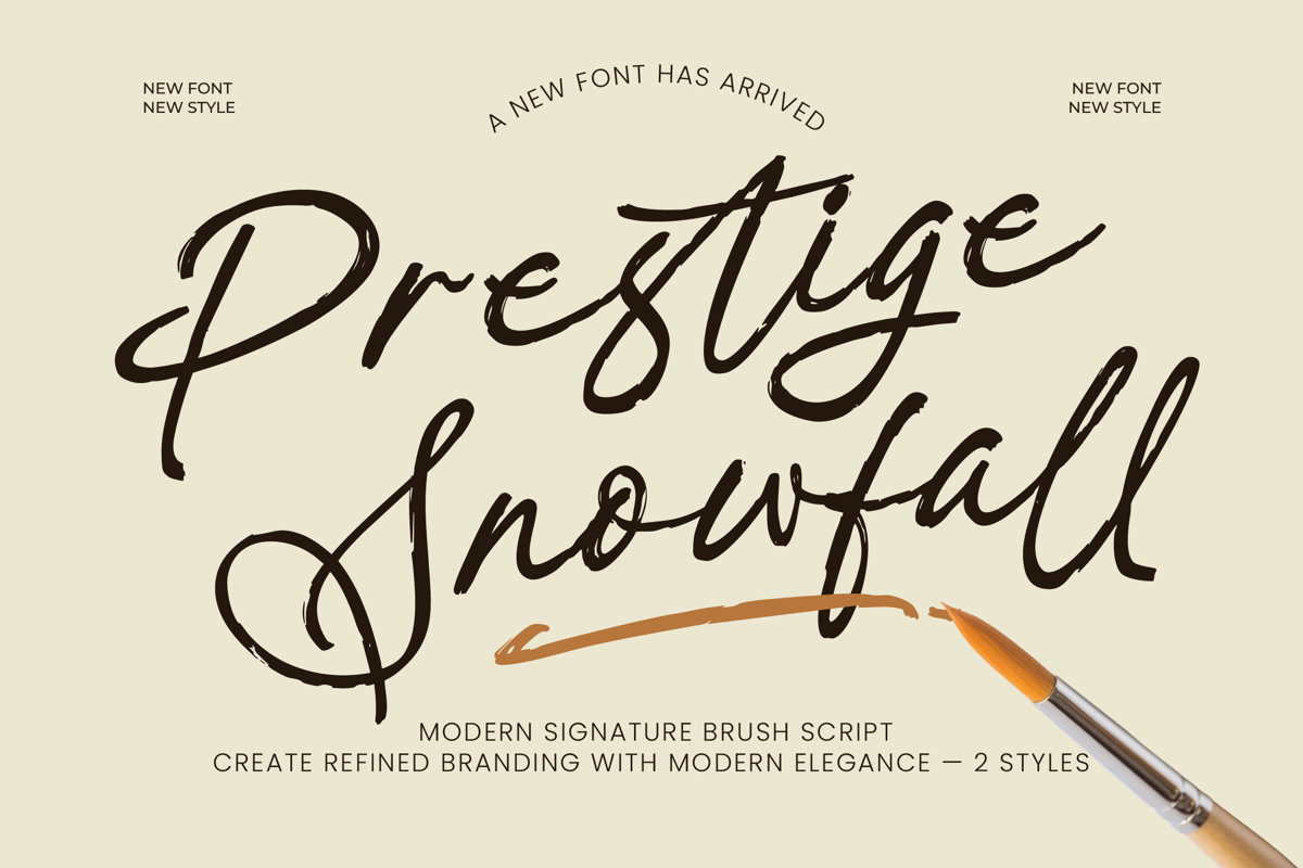 Prestige Snowfall Font Free Download