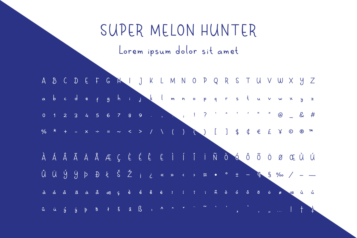 Super Melon Hunter Font Congberong Designs Fontspace