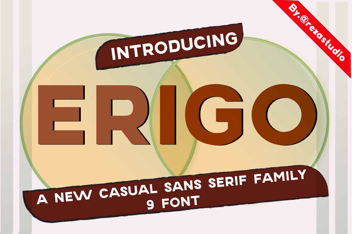 Erigo Font | Rezastudio | FontSpace