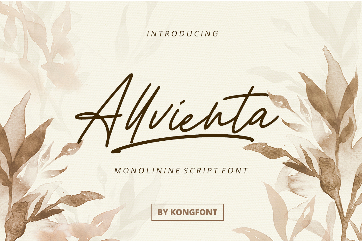 Allvienta Font | Fontkong | FontSpace