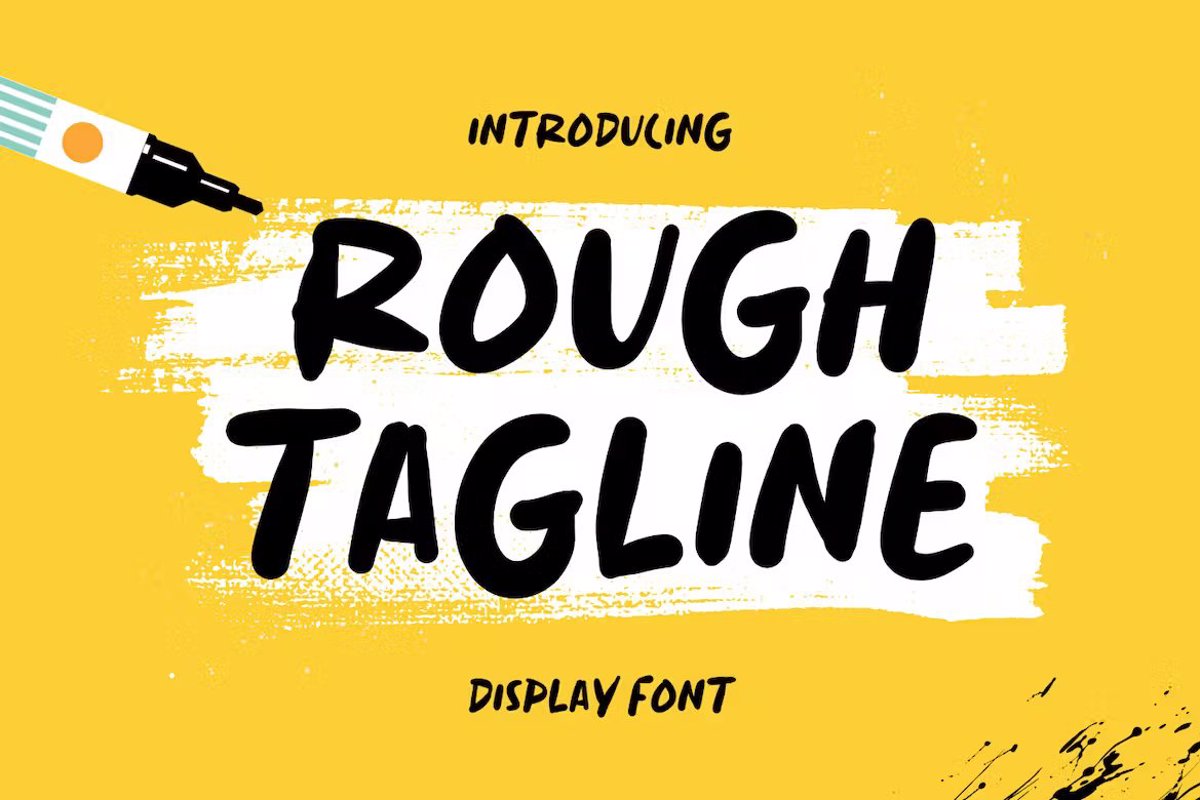 rough-tagline-font-slidehack-fontspace