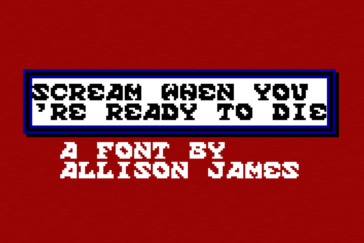 Scream When You're Ready To Die Font Chequered Ink FontSpace