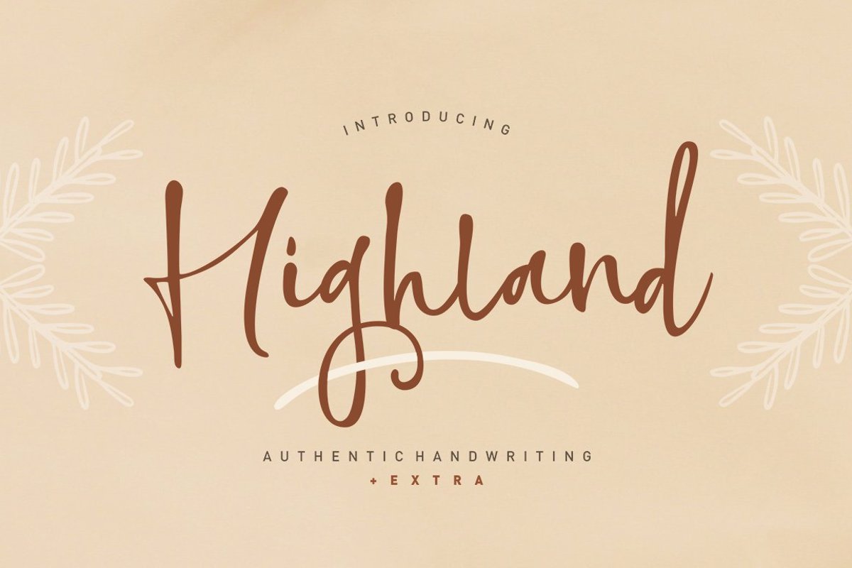 Highland Script Font - Free Download