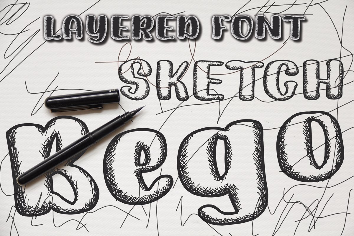 Sketch Bego | Handwritten Font - Free Download