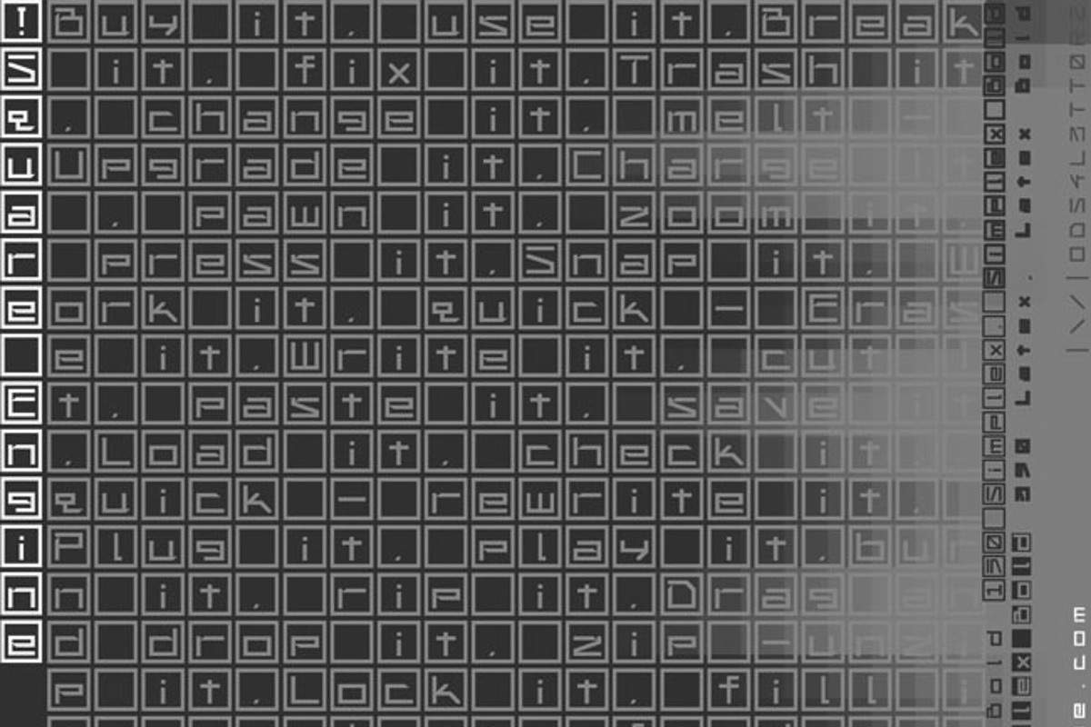 !Square Engine 050 Apex Font - Free Download