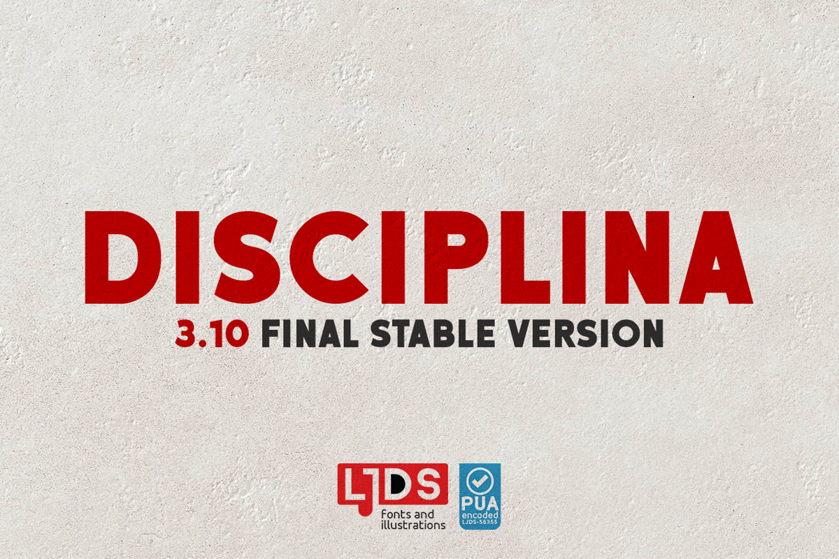 Disciplina Font Lj Design Studios Fontspace