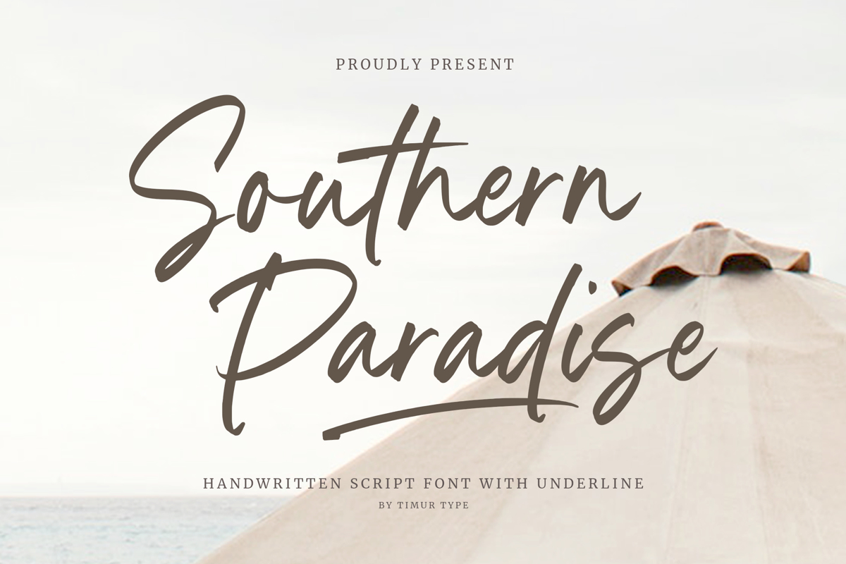 Southern Paradise Font | Timur type | FontSpace