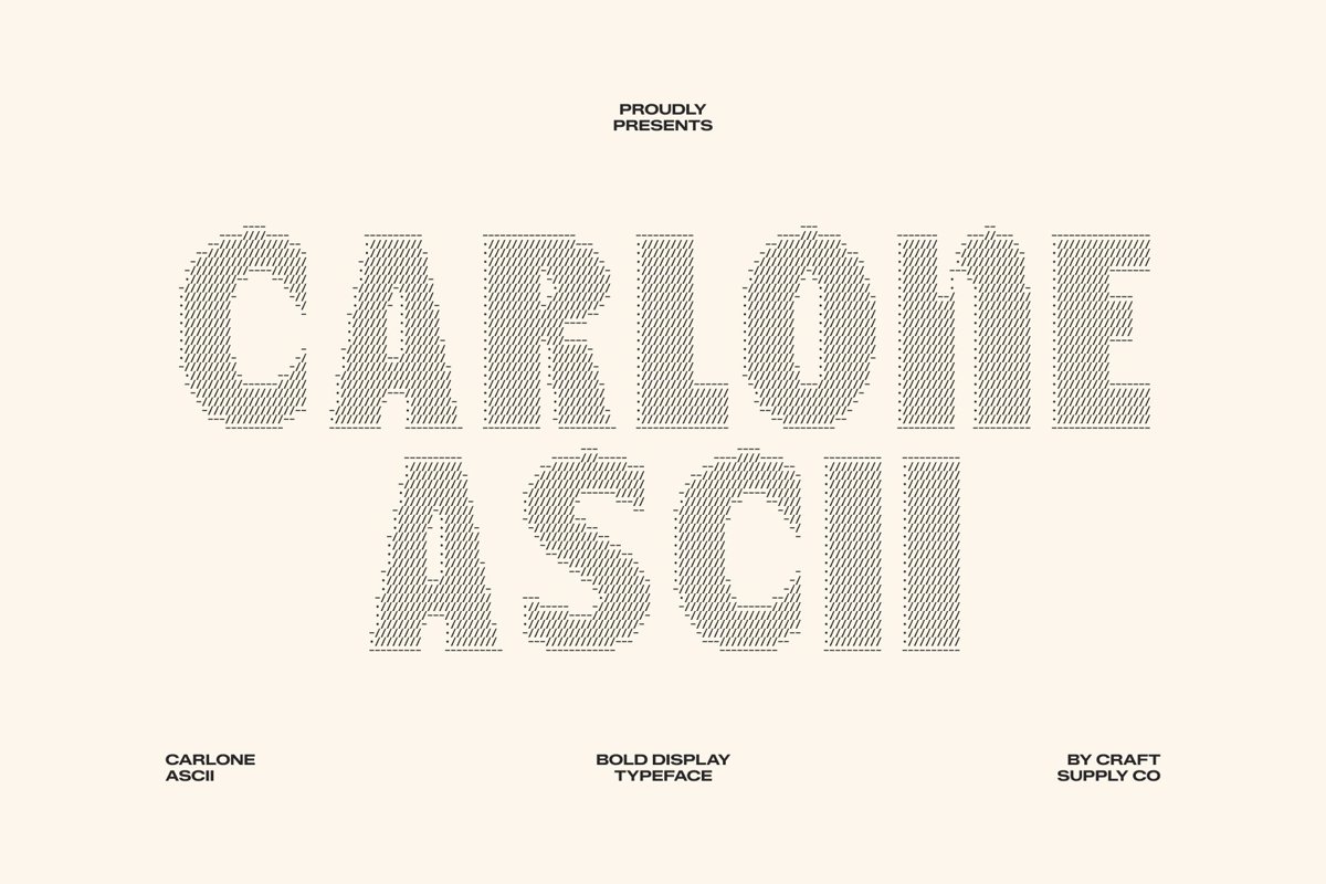 Carlone Ascii Font - Free Download