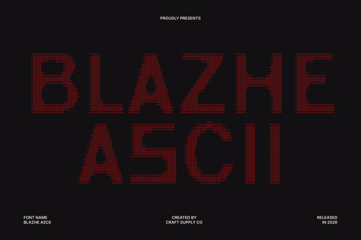 Blazhe Ascii Font - Free Download