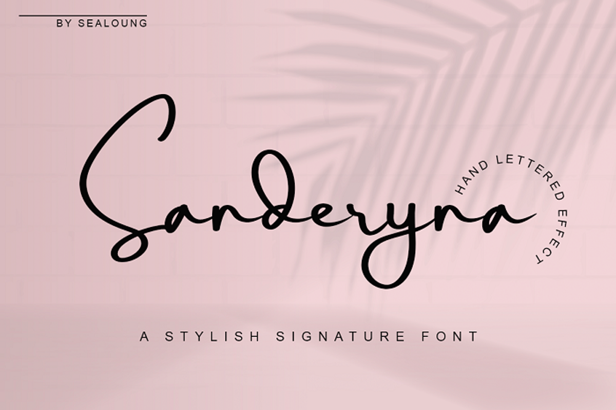 Sanderyna Font | Sealoung | FontSpace