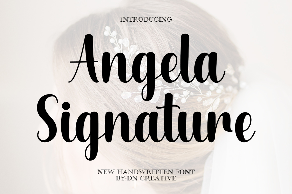 Angela Signature Font - Free Download