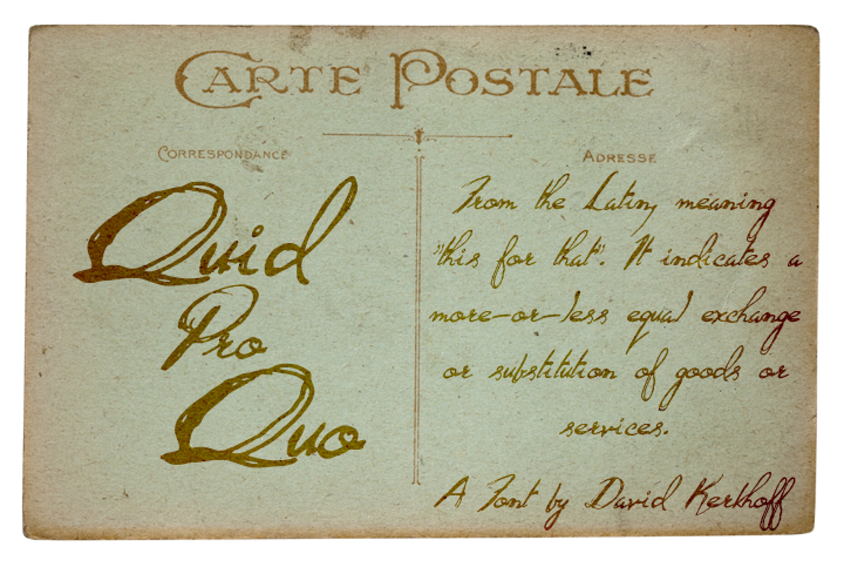 Quid Pro Quo Font - Free Download
