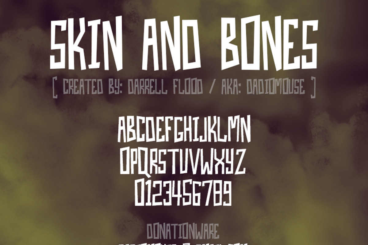 Skin And Bones Font HAWTPIXEL Darrell Flood FontSpace