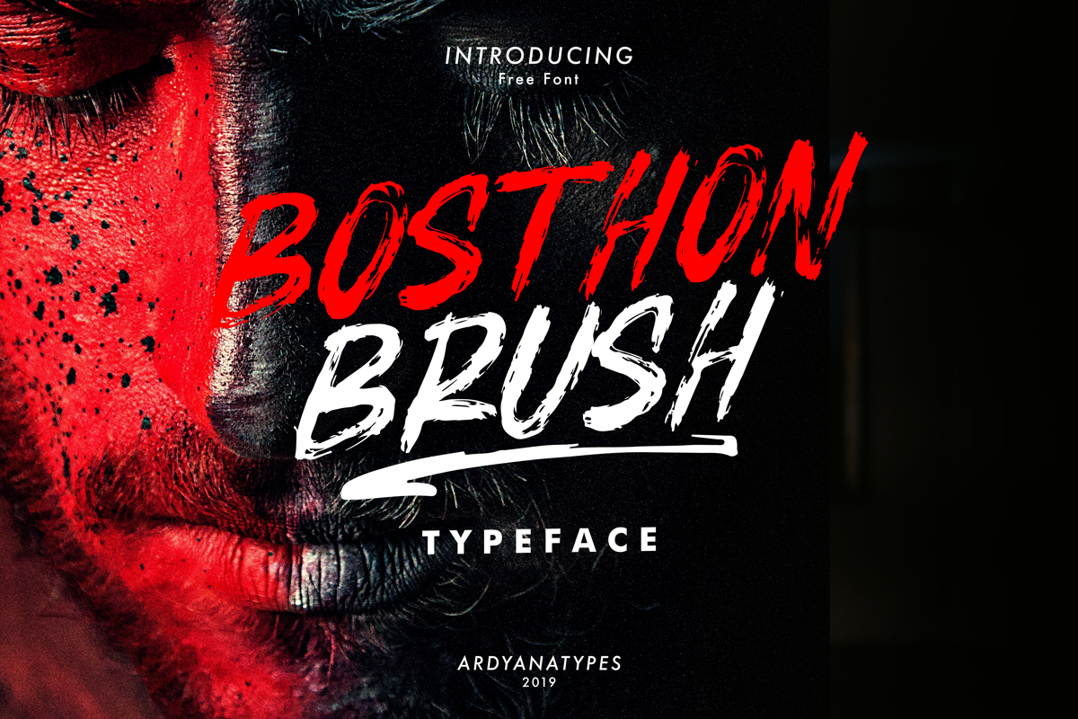 BOSTHON BRUSH Font | Ardyanatypes | FontSpace