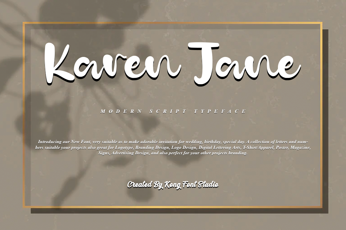 Karen Jane Font Free Download