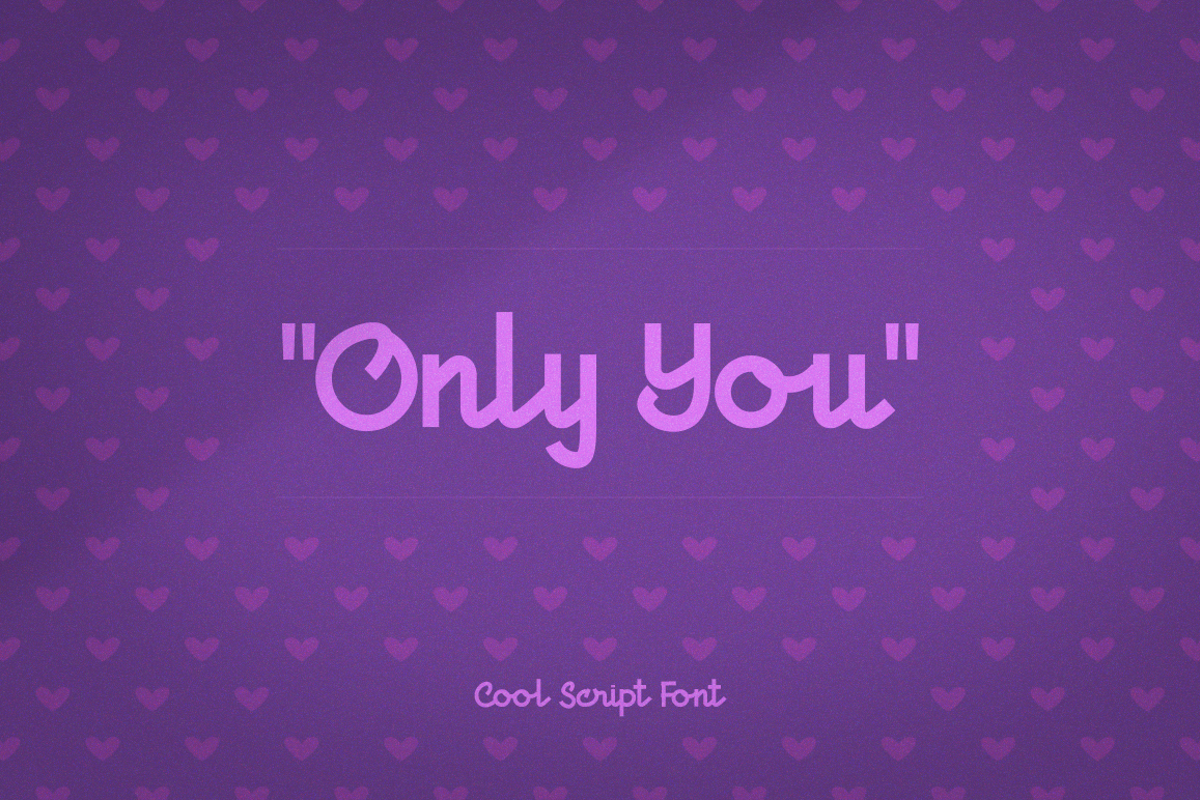 Only you шрифт.