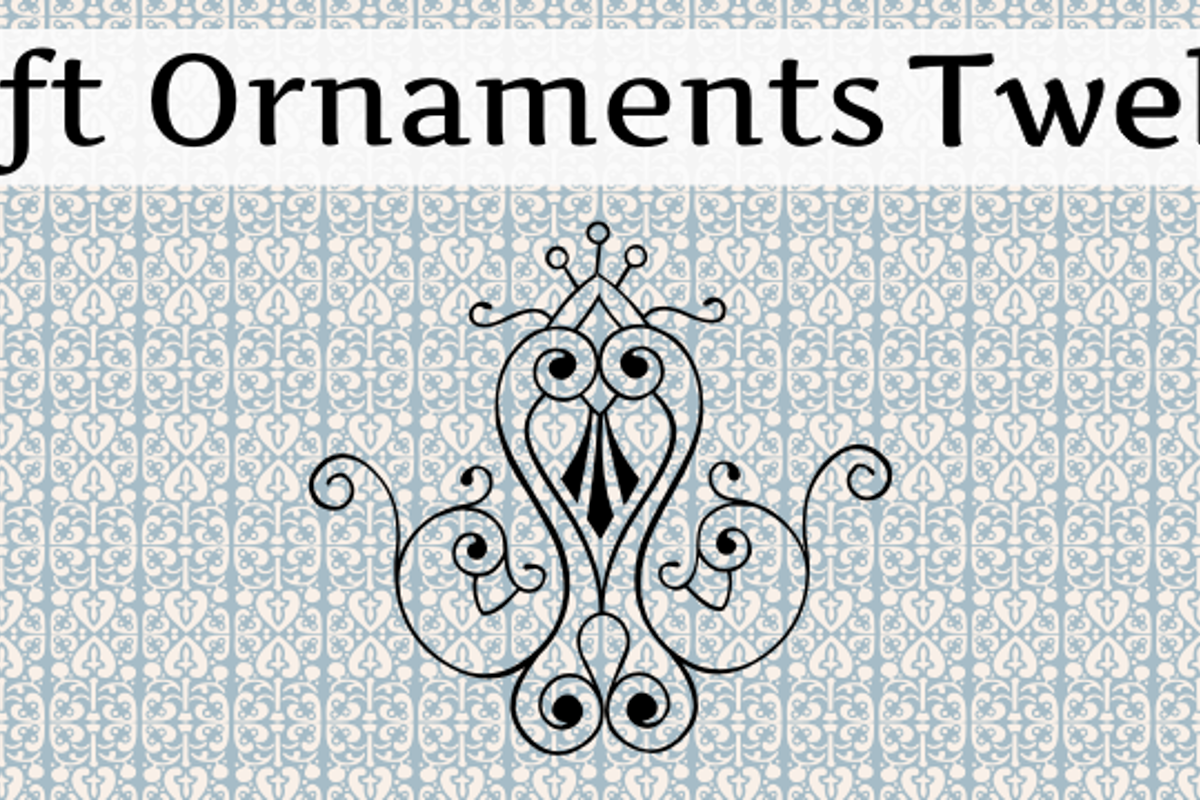 Soft Ornaments Twelve Font Intellecta Design FontSpace
